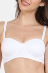 Zivame Padded Wired 3/4Th Coverage Multiway Bra - Off White — thumbnail 5